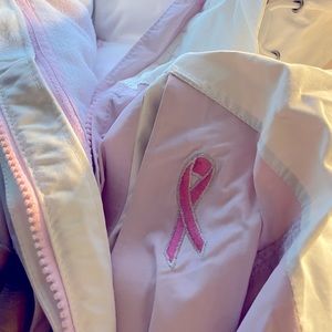 Columbia® Pink Breast Cancer Coat Detachable Lining & Hood Waterproof